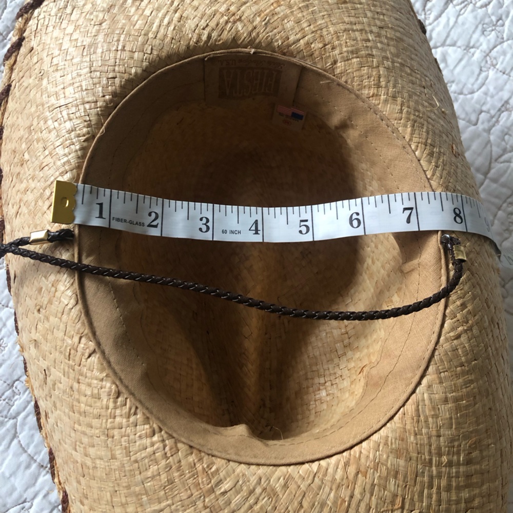 Fiesta cowboy/Cowgirl Straw Hat OS - Picture 7 of 12